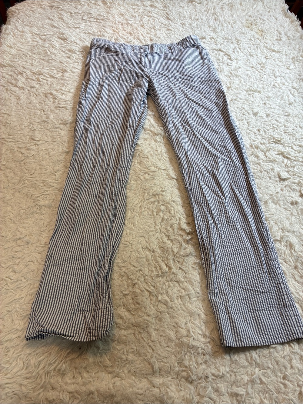 GAP Slim Cropped 4 Tall Seersucker Pants